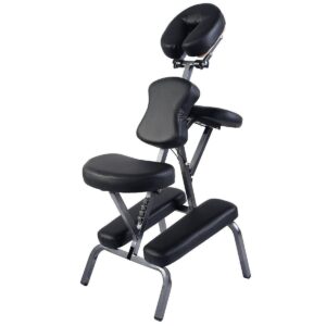 Portable Adjustable Massage Chair - Black