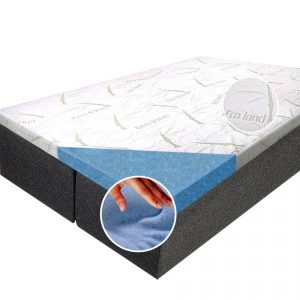 Gel Infused Visco Memory Foam Topper - Royal Luxury Plush - Queen XL