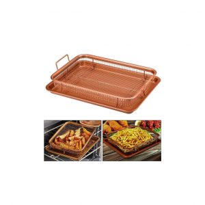 Copper Rectangle Oven Air Fryer Basket