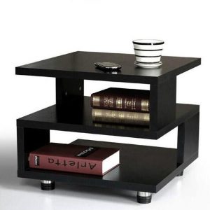 Attractive Modern Square Coffee Table - Black