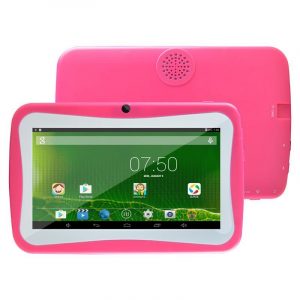 7 inch Android Tablet for Kids with Silicone Case - Pink