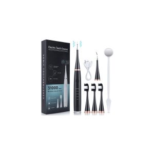 Electric Toothbrush and Plaque Remover Kit – Black