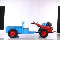 Kids Ride on Elctric Tractor with Trailer,Battery Powered - Blue Red
