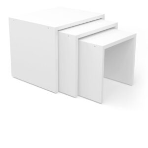 Zariel Stackable Side Table White