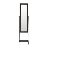Jewellery Storage Cabinet with Full Length Mirror - Brown